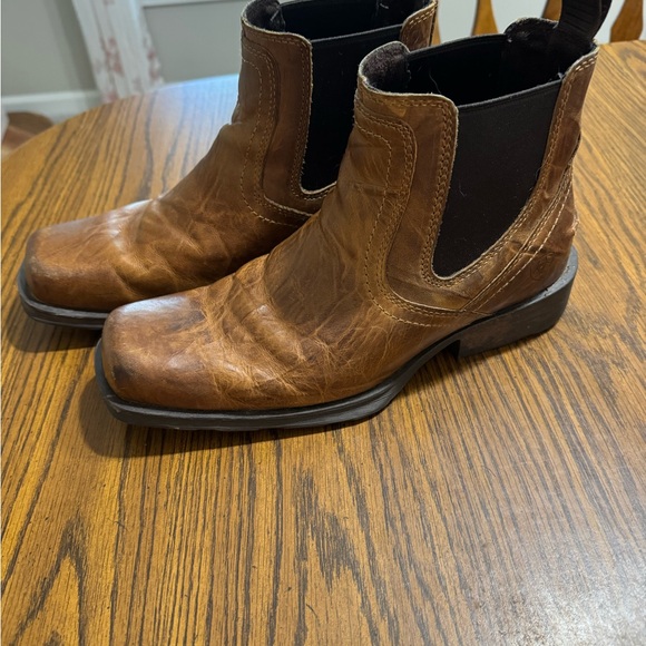 Ariat Tan Leather Men's Western Boots - Picture 3 of 6
